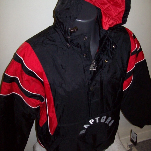 TORONTO RAPTORS STARTER Half Zip Pull Over Jacket - Picture 2 of 8